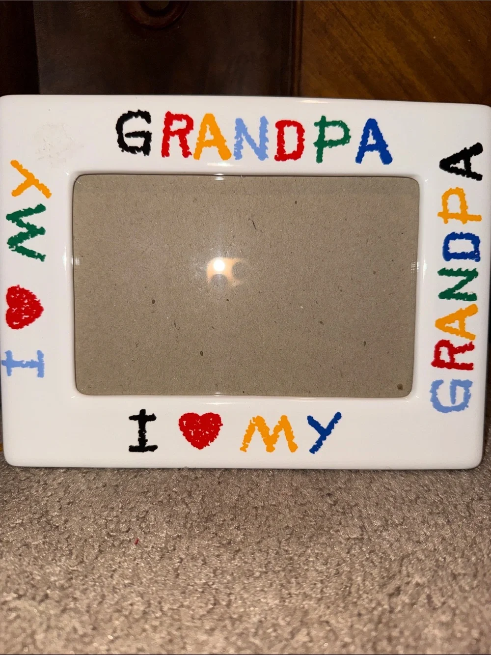 I ♥ My Grandpa Colorful Photo Frame